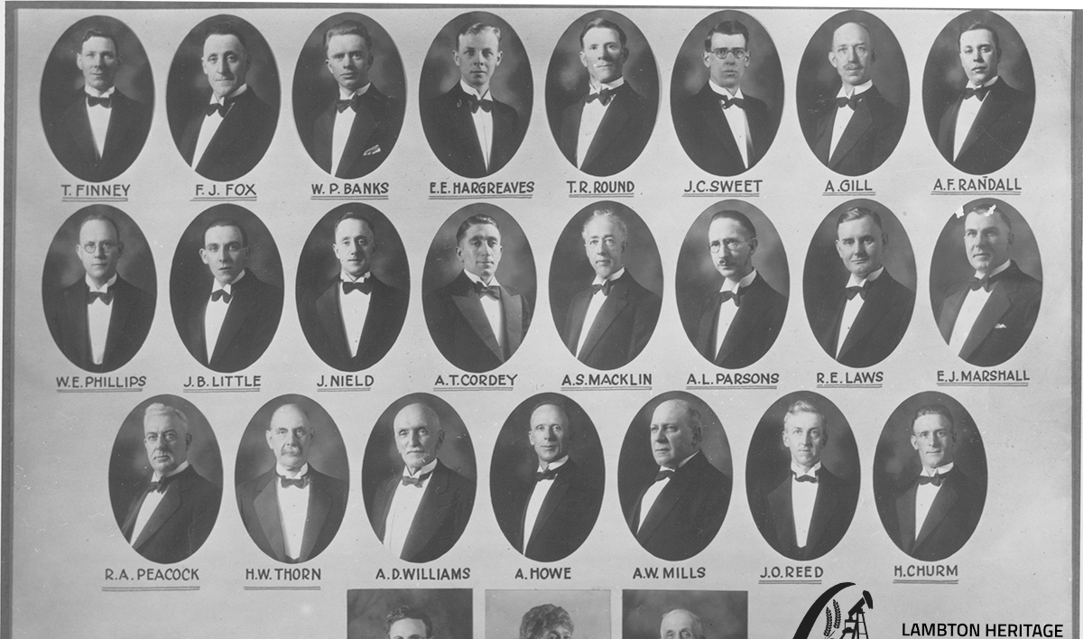 Portraits of Sarnia Chorus Members, black and white